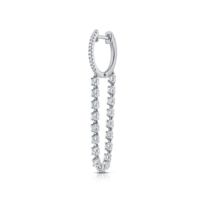 Diamond Tennis Drop Huggie