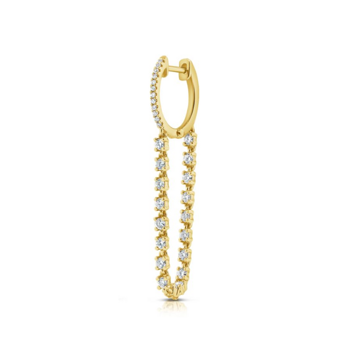 Diamond Tennis Drop Huggie