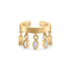 Multi-Drip Marquise Ear Cuff