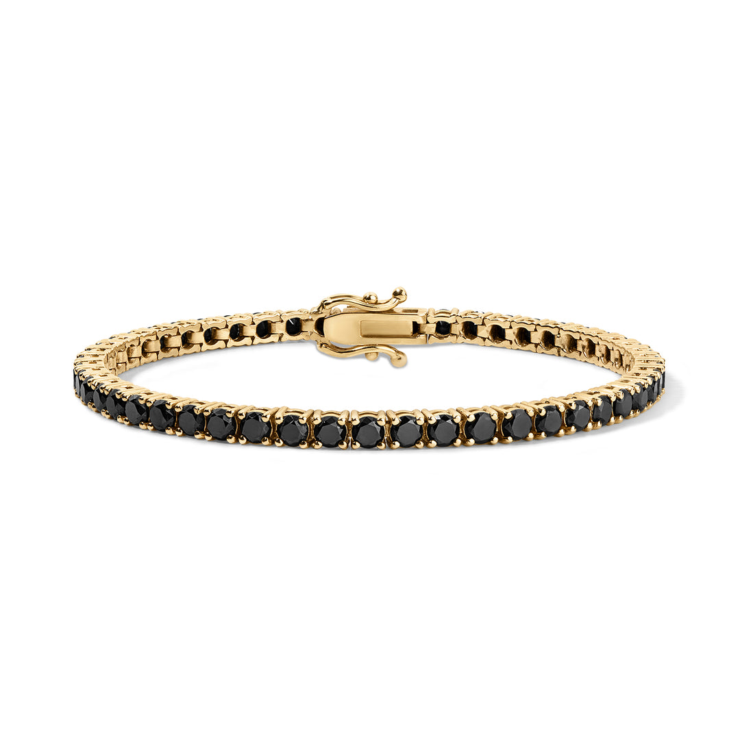 3MM Black Diamond Tennis Bracelet