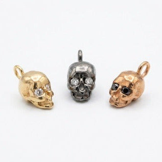 3D Skull Charm (Rose Gold and Blackend Gold)