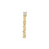 Diamond and Curb Chain Earring