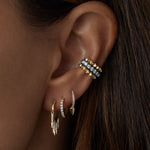 Luxe Blackened Diamond Ear Cuff