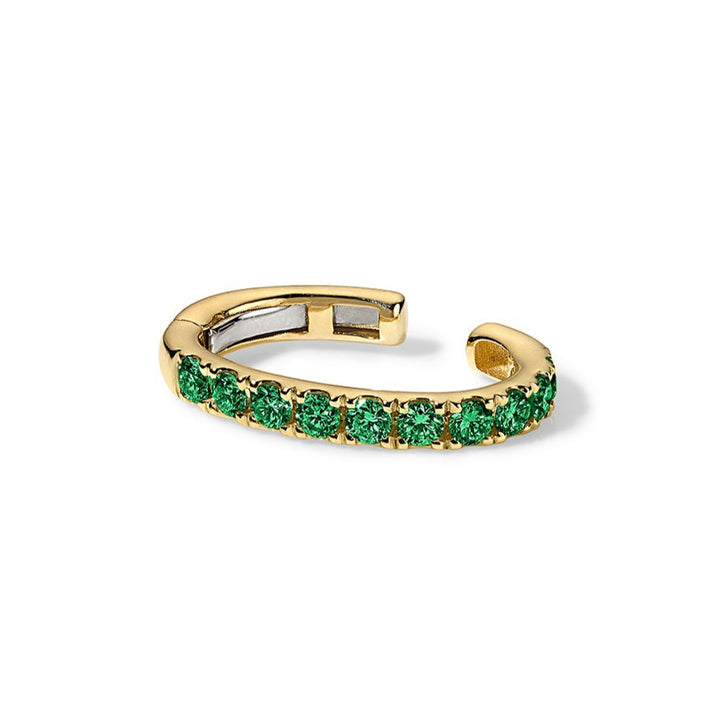 Hinged Emerald Ear Cuff