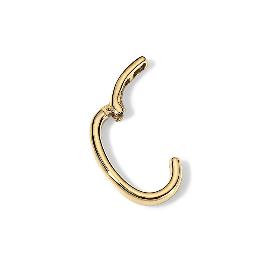 Hinged Black Diamond Ear Cuff