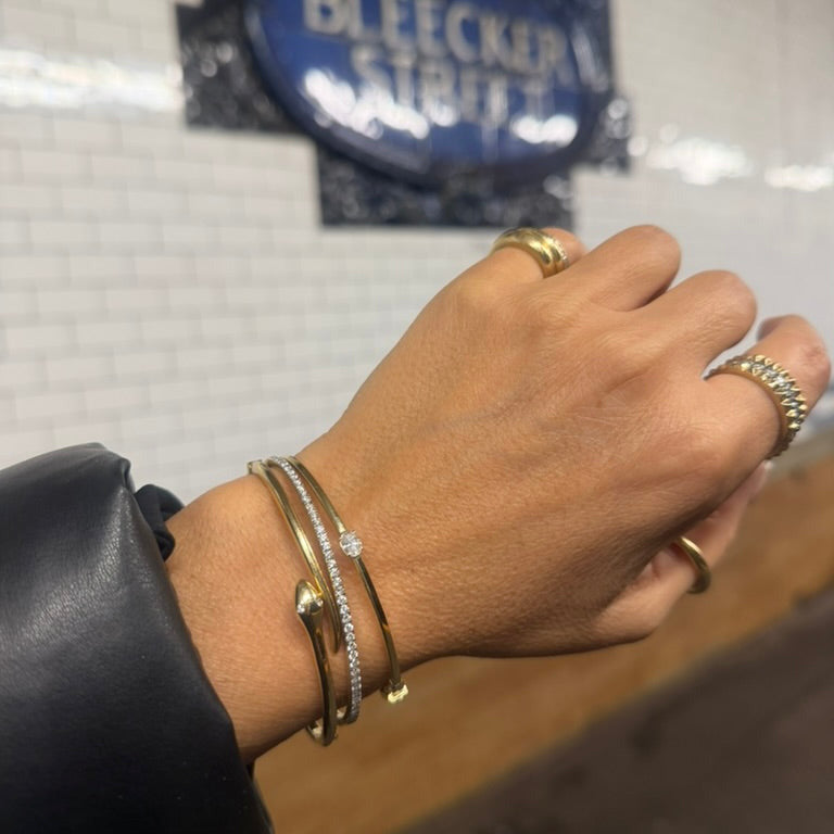 Serpent Hinged Bangle