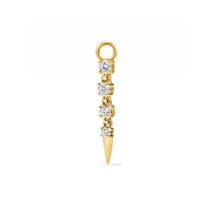 FOUR DIAMOND DROP SPIKE CHARM