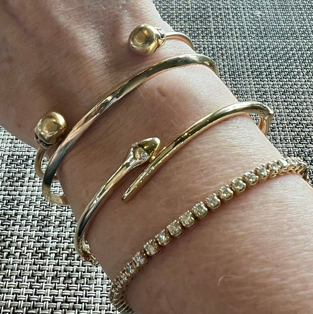 Serpent Hinged Bangle