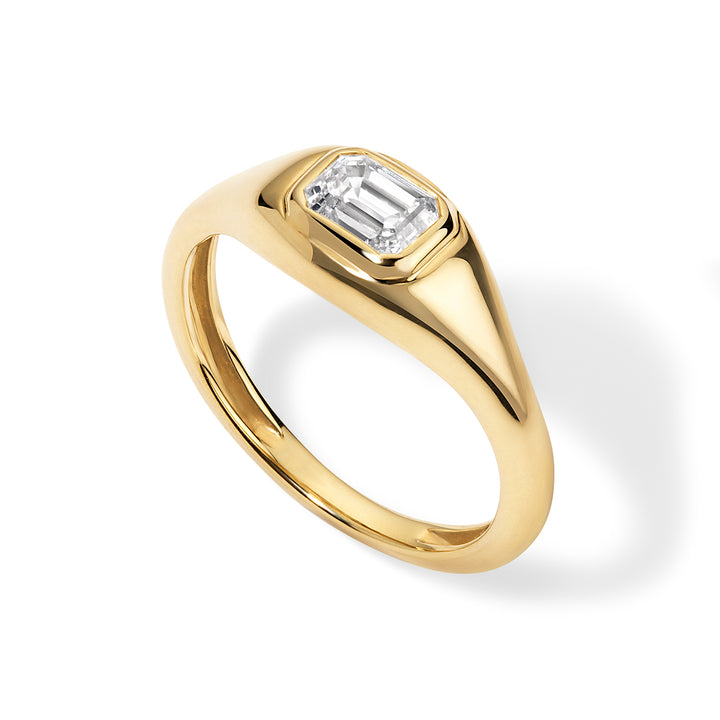 Petite Emerald Signet