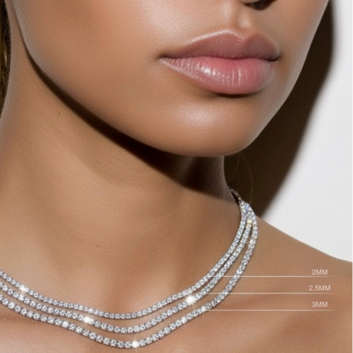 2.5MM Tennis Necklace