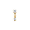 Diamond Marquise Drop Stud