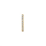 Diamond Mini J-hook Earring