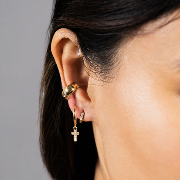 Dome Marquise Ear Cuff