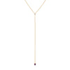 Diamond and Pave Ruby Lariat