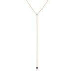 Diamond and Pave Ruby Lariat